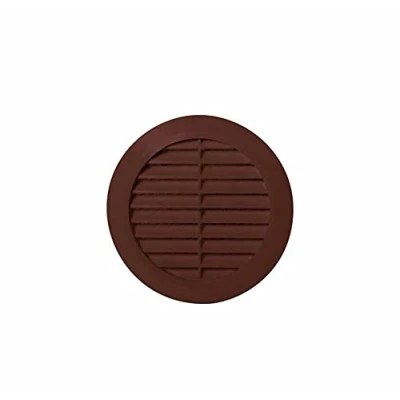 Image of Brown Circle Air Vent Grille 80mm / 3.14&quot; inch Round Ducting Ventilation Cover.