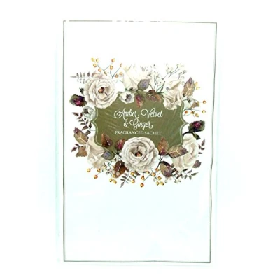 Image of Scented Wardrobe Hanger Double Sachet in Amber Velvet &amp; Ginger