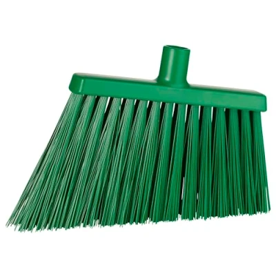 Image of Vikan, Green Broom,Angle Cut,Stiff,11&quot;,PP/PET, 2914