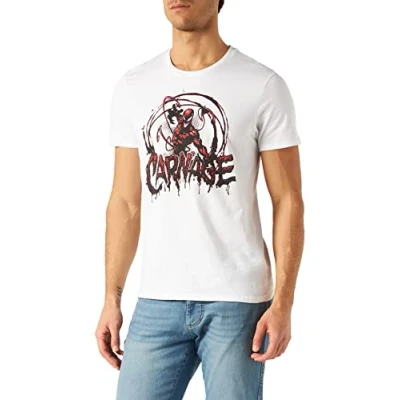 Image of Marvel Men&#039;s Megugamts172 T Shirt, White, L