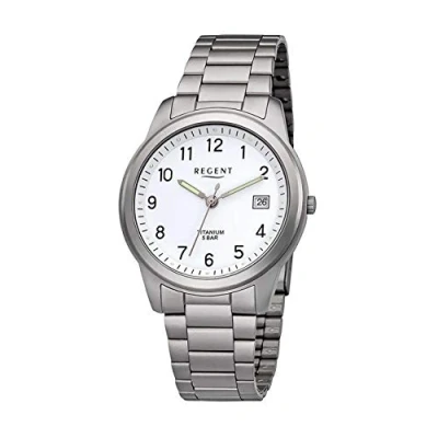 Image of Regent Men Watch F 208 Metal Quartz Bracelet Titanium Silver URF208 an Offer Made by IMPPAC