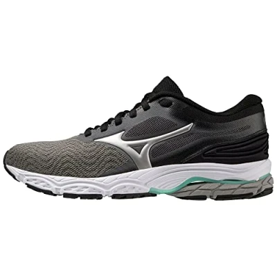 Image of Mizuno Unisex Wave PRODIGY 4 Road Running Shoe, Iron Gate/Silver/Spring Bud, 7 UK