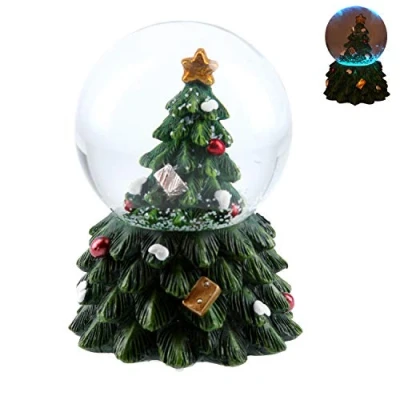 Image of Gisela Graham Christmas Tree LED Mini Snow Dome