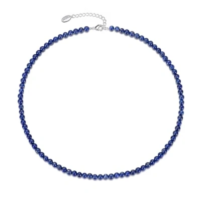 Image of Philip Jones Lapis Mini Beaded Gemstone Necklace