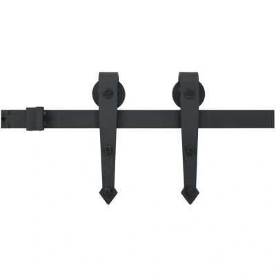 Image of VidaXL Stainless Steel Sliding Door Hardware Kit 200 cm