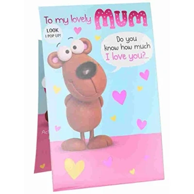 Image of UK Greetings Mother&#039;s Day Card With Envelope Pop Up Design