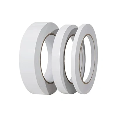 Image of WeFine 3 Rolls Double Sided Tape Adhesive Sticky Tapes for Gifts, Photos,Documents, Wallpaper, Scrapbooking, Crafts, Ribbon, Cards and Boxes，92 Feet Long, Wide 0.25inch / 0.5inch /1inch