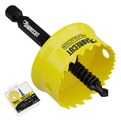 Image of 1 x SabreCut HSM032 32mm High Performance Thin Wall Sheet Steel Hole Saw Kit Features Body and HSS M42 Cobalt Arbour with Progressive Tooth Profile for Cutting Wood, Plastic