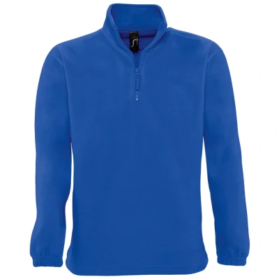 Image of SOLS Ness Unisex Zip Neck Anti Pill Fleece Top (Royal Blue) Size X Large