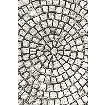 Image of Sizzix 3 D Texture Fades Embossing Folder Mosaic by Tim Holtz, Multi Colour, One Size