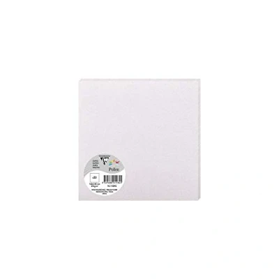 Image of Clairefontaine Ref 1184C Pollen Iridescent Card (Pack of 25 Sheets) 160 x 160mm Sized, 210gsm Grained Card, Acid Free, Inkjet &amp; Laser Printer Compatible Pink
