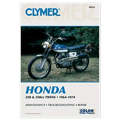Image of Honda 250 &amp; 350 CC Twins Motorcycle (64 74) Service Repair Manual (Paperback)