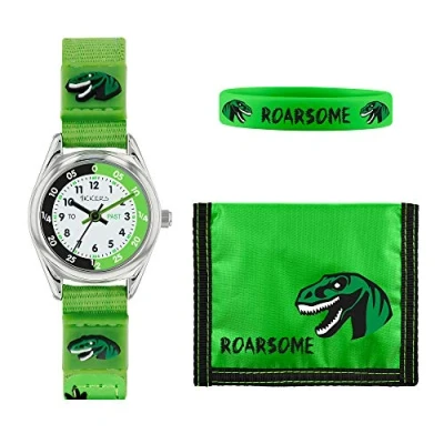 Image of Tikkers Boy&#039;s Analogue Analog Quartz Watch with Nylon/PU/Silicone Strap ATK1049