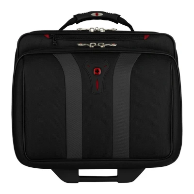Image of WENGER Granada 17&quot; Laptop Case Black &amp; Grey, Black,Silver/Grey