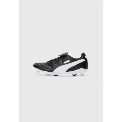 Image of Puma KING LIGA Football boots soft ground black/white/silvercoloured, Men&#039;s, Size: 6, Black/white/silver/coloured shoes