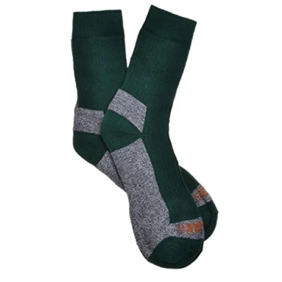 Image of 2 Pairs of Green Cotton Coolmax walking Ladies Socks with Arch Support