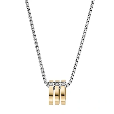 Image of Skagen Necklace for Women Kariana, Length: 457.2mm+70mm, Width: 6.8mm, Height: 9.2mm 2 Tone Stainless Steel Necklace, SKJ1676998