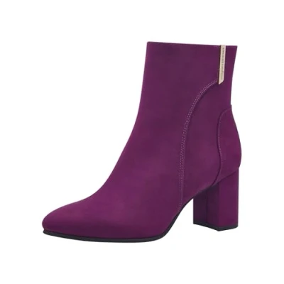 Image of MARCO TOZZI Guido Maria Kretschmer 2 85302 43 Women&#039;s Bootie Zip + Briefs Fashion Boot, Grape, 5 UK