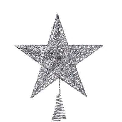 Image of NICEXMAS Christmas Tree Topper Star Decoration Treetop Decor,25cm