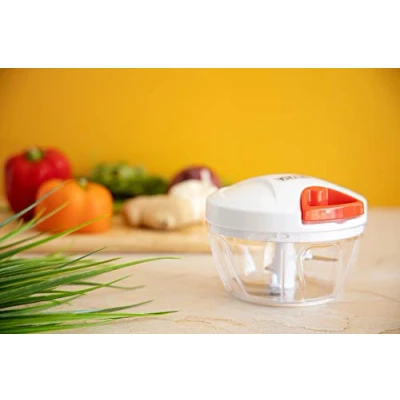 Image of Delcasa DC1618 Manual Food Chopper, Plastic, White