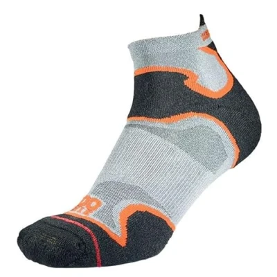 Image of Mens and Women&#039;s 1 Pair 1000 Mile Multi Sport Fusion Socklet Socks Silver / Orange 6 8.5