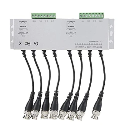 Image of BNC Connector, 8CH HD Passive Video Balun Transceiver Male To UTP Cable Adapter CCTV for Camera System Converter Transmission