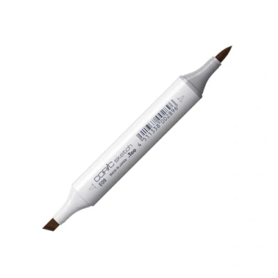 Image of Copic Sketch Coloured Marker Pen (E 09) Burnt Sienna, For Art &amp; Crafts, Colouring, Graphics, Highlighter, Design, Anime, Professional Beginners, Supplies Colouring Books