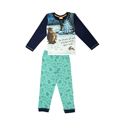 Image of The Gruffalo Boys/Girls Pyjamas Blue Size 18 Months 8 Years (5 6 Years, Snow Fell Fast)