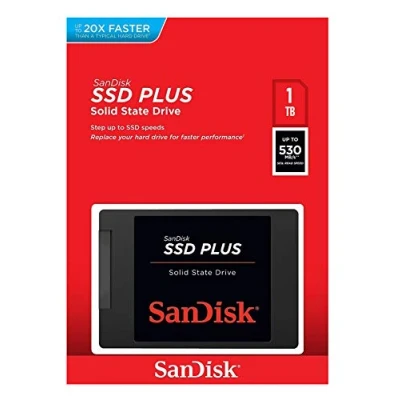 Image of SanDisk SSD PLUS 1 TB Sata III 2.5 Inch Internal SSD, Up to 535 MB/s, Black