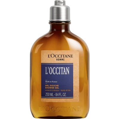 Image of L&#039;OCCITANE Homme L&#039;Occitan 2 in 1 Shampoo &amp; Shower Gel 250 ml Aromatic Lavender Scent Vegan 99% Readily Biodegradable Luxury Clean Men&#039;s Beauty Hair Body Wash for All Skin Types