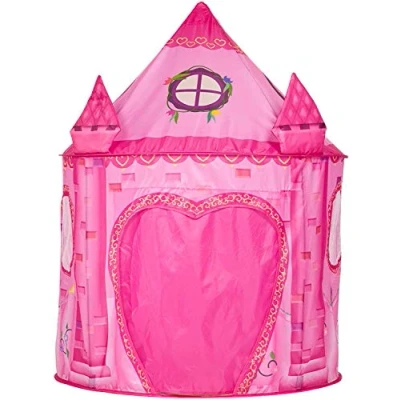 Image of Benebomo Pink play tent girl,Kids tents Princess Castle, kids houses for garden,children&#039;s tent,Children castle,tent indoor,with a carrying bag