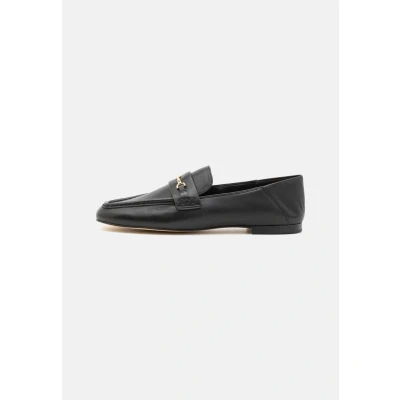 Image of Michael Kors LENA Loafer Slipons, Women&#039;s, Size: 3, Black Sheepskin