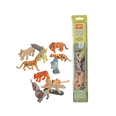 Image of Wild Republic Europe 32 cm Nature Tube Big Cats Playset, Natural. Specifications:, Ocean Tides