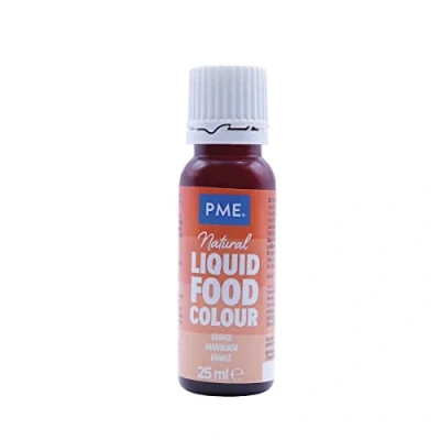 Image of PME 100% Natural Food Colour Liquid Orange (25ml)