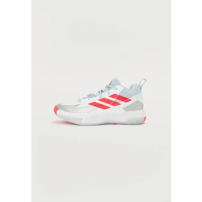 Image of adidas Cross Em Up Select Mid Trainers Kids Basketball Shoes, FTWR White/Halo Blue/Lucid red, 11 UK Child