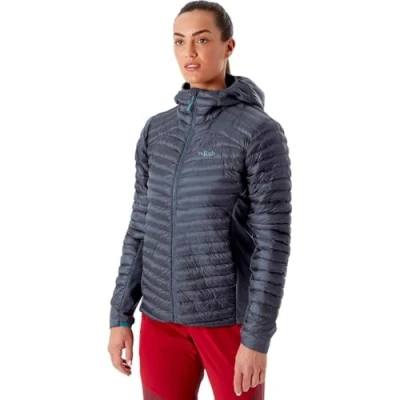 Image of Rab Women&#039;s Cirrus Flex 2.0 Synthetic Insulated Hoody for Trekking, Climbing, &amp; Skiing Steel 08