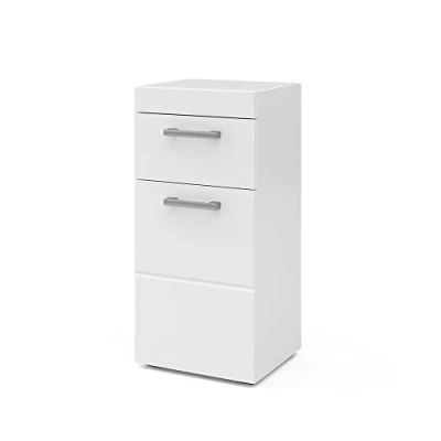 Image of Vicco Midi cabinet Luna, White, 37 x 79 cm