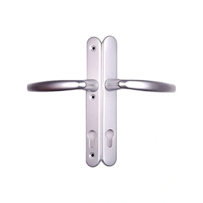 Image of Upvc Door Handle 200mm Screw Fixings 3 Hole Fix Matt Sliver