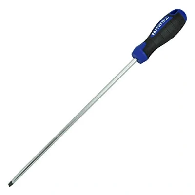 Image of Faithfull FAISDF250 Soft Grip Long Reach Screwdriver Flared 10mm x 250mm