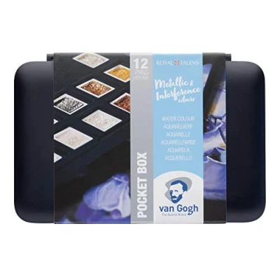 Image of Van Gogh Watercolour pocket box specialty colours 12 half pans