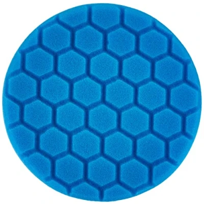 Image of Chemical Guys BUFX_105HEX5 Hex Logic Light Polishing/Finishing Pad, Blue (5.5 Inch Pad made for 5 backing plates)