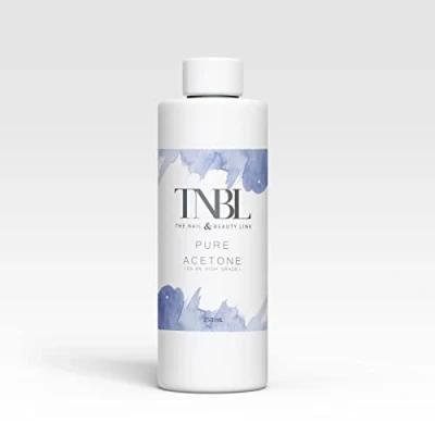 Image of TNBL 100% Pure Acetone Nail Polish Remover UV/LED Gel Soak Off (250ml) Off/Remove Polish, Acrylic Nails, Extensions