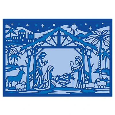 Image of Gemini Christmas Big Scene Create A Card Metal Die Set Christ is Born