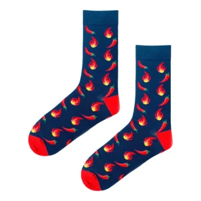 Image of Hot Chilli Peppers Socks/Cute Socks/Unisex Socks/Novelty Socks/Fun Socks/Christmas Gifts