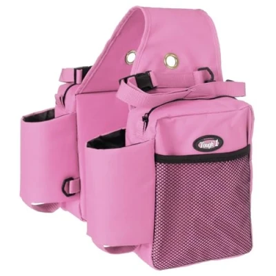 Image of Tough 1 Nylon Water Bottle/Gear Carrier Saddle Bag, Pink