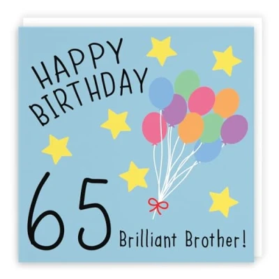 Image of Hunts England Brother 65th Birthday Card Happy 65 Brilliant Original Collection Fun