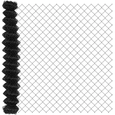 Image of vidaXL Chain Link Fence Grey 1.5x10 m Steel