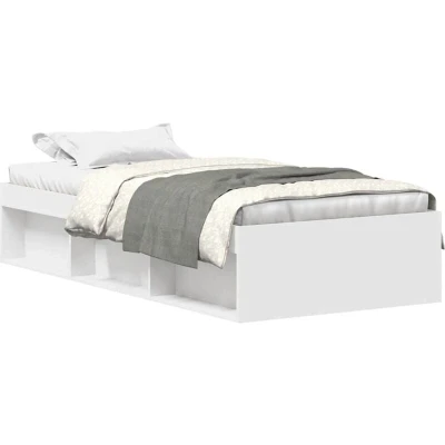 Image of vidaXL Bed Frame without Mattress White 90x200 cm