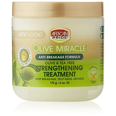 Image of African Pride Olive Miracle Anti Breakage Formula Crème 170 g/6 oz