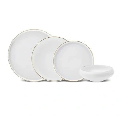 Image of &#039;Karaca Streamline Sunset Gold 6 Seater Dinner Set, 24 Pieces, Elegant Crockery Set Made of New Generation Bone Material in Luxurious Design for People